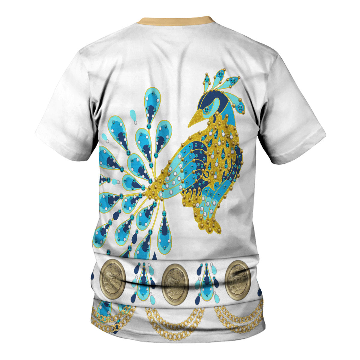 Elvis Presley Peacock Outfit Costume Hoodie Tracksuiit Sweatpants Cosplay - Image 4