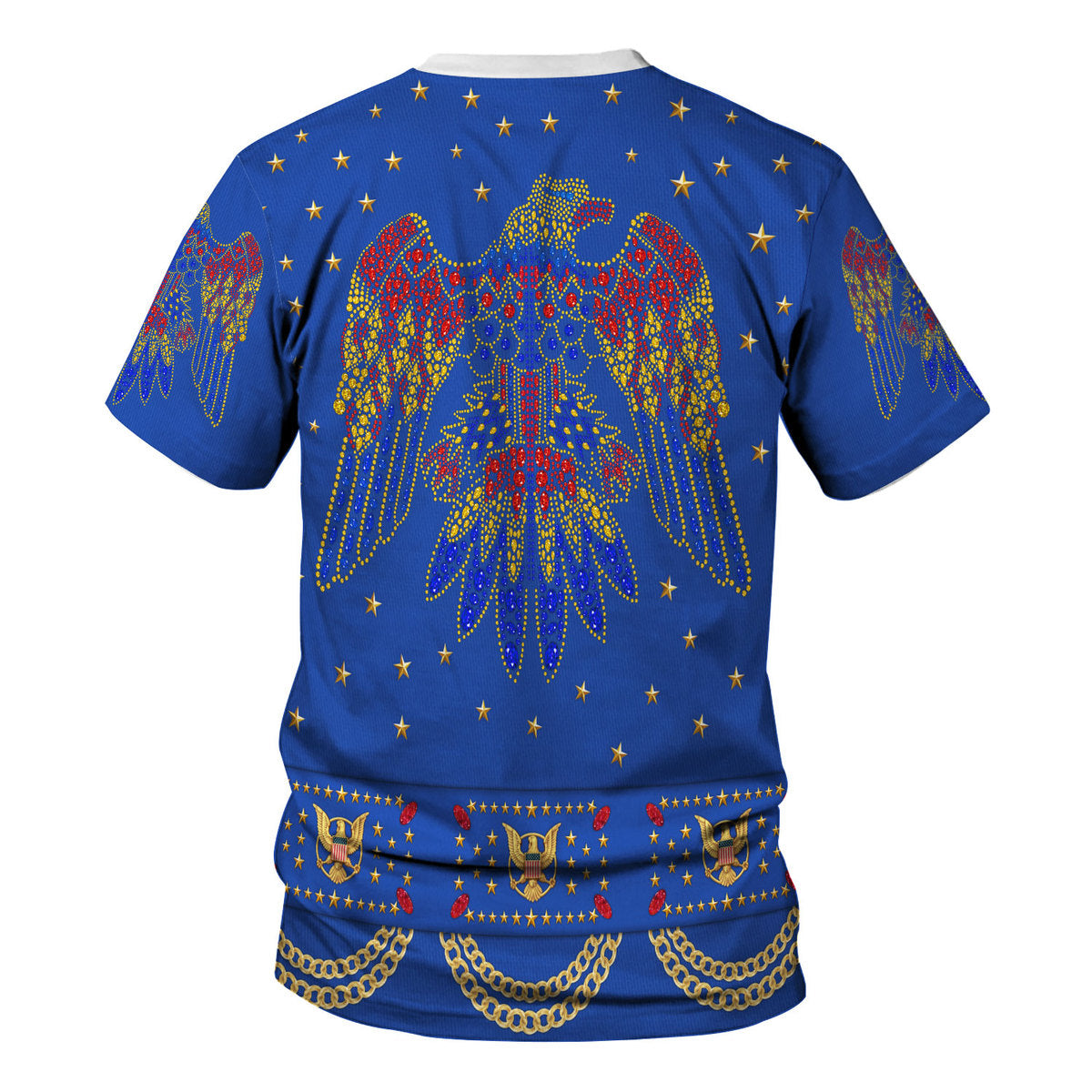 Elvis Eagle Blue Costume Hoodie Tracksuiit Sweatpants Cosplay - Image 4