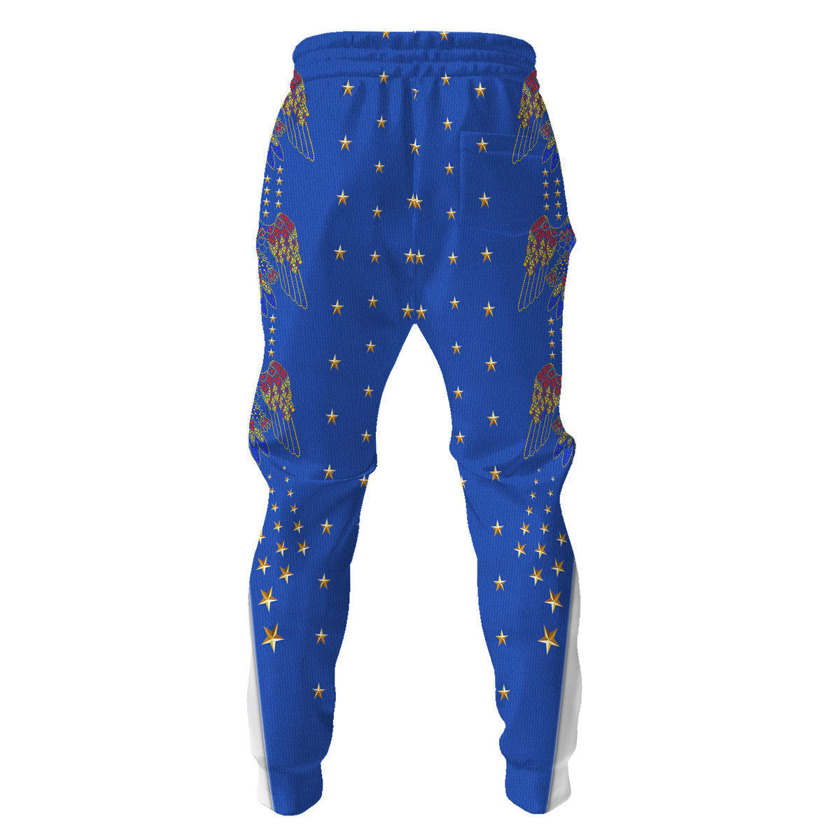 Elvis Eagle Blue Costume Hoodie Tracksuiit Sweatpants Cosplay - Image 5