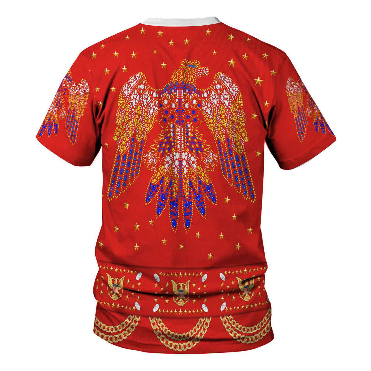 Elvis Eagle Red Costume Hoodie Tracksuiit Sweatpants Cosplay - Image 4