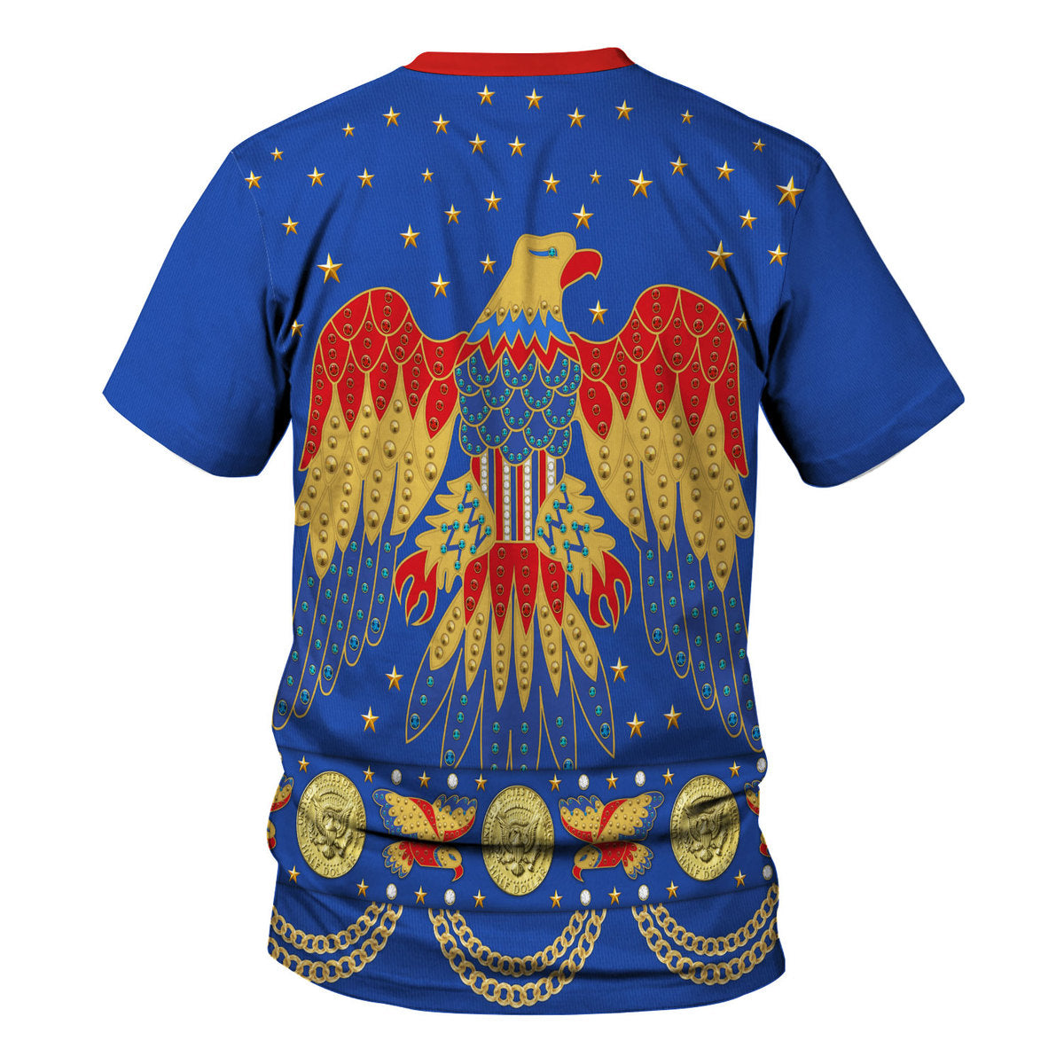 Elvis Eagle Blue Costume Hoodie Tracksuiit Sweatpants Cosplay - Image 4