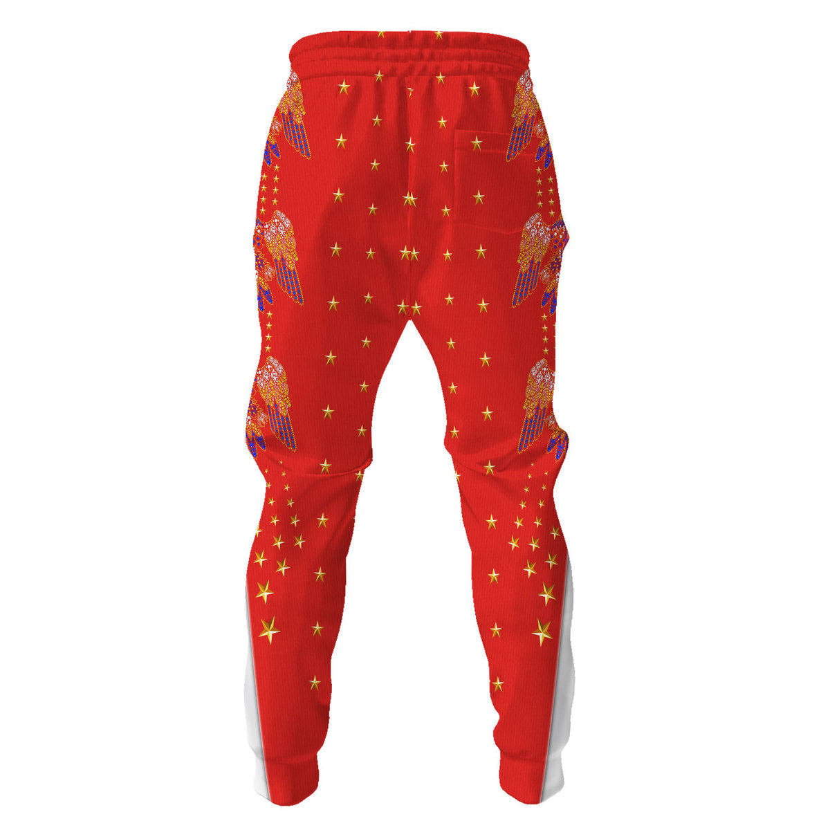 Elvis Eagle Red Costume Hoodie Tracksuiit Sweatpants Cosplay - Image 5