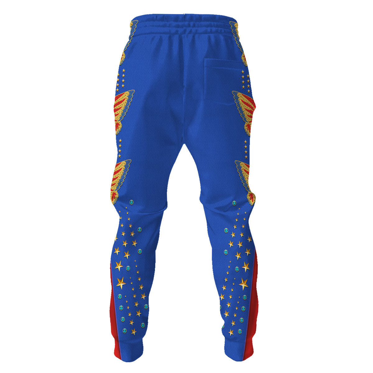 Elvis Eagle Blue Costume Hoodie Tracksuiit Sweatpants Cosplay - Image 5