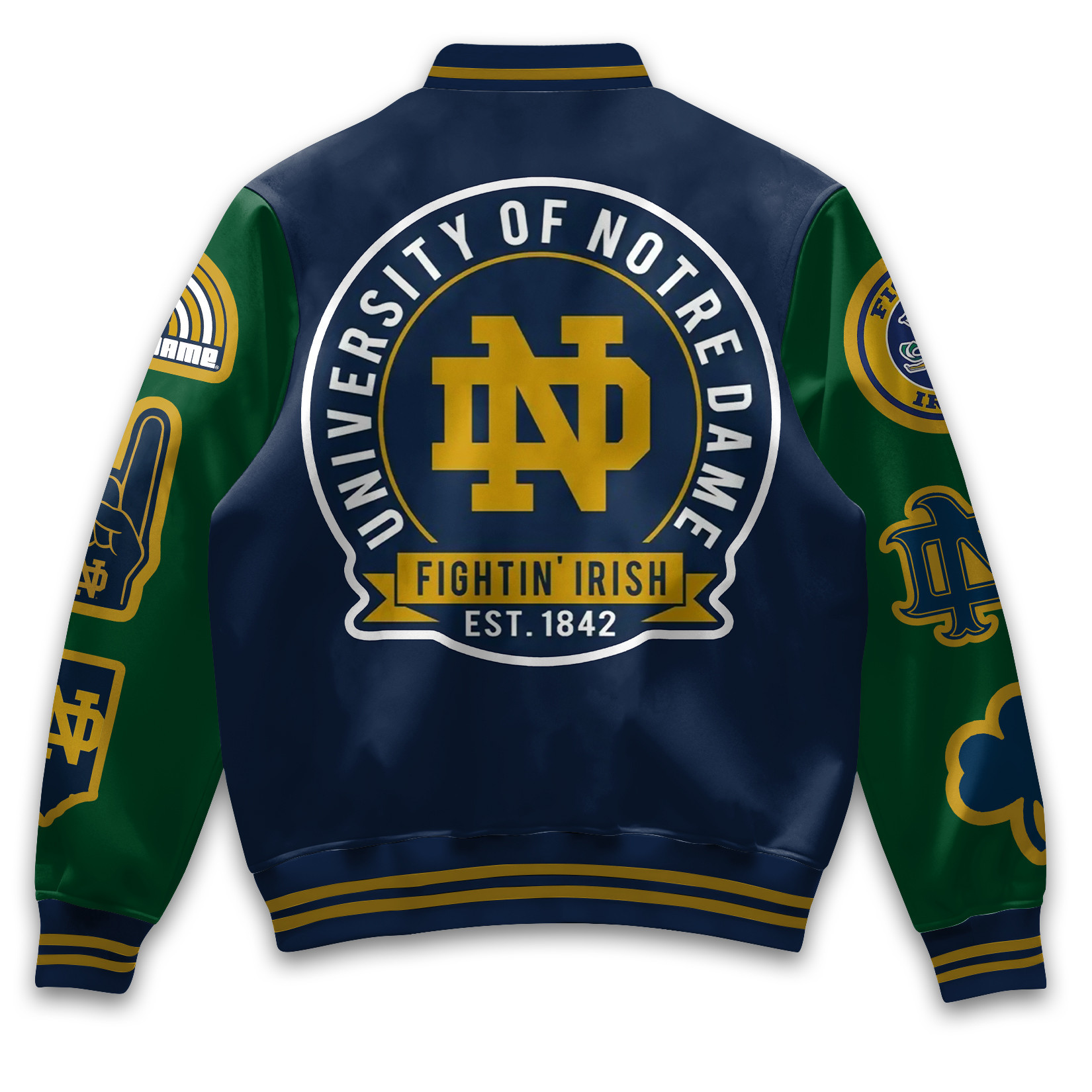 Notre Dame Fighting Irish Est 1842 Special Baseball Jacket - Image 3