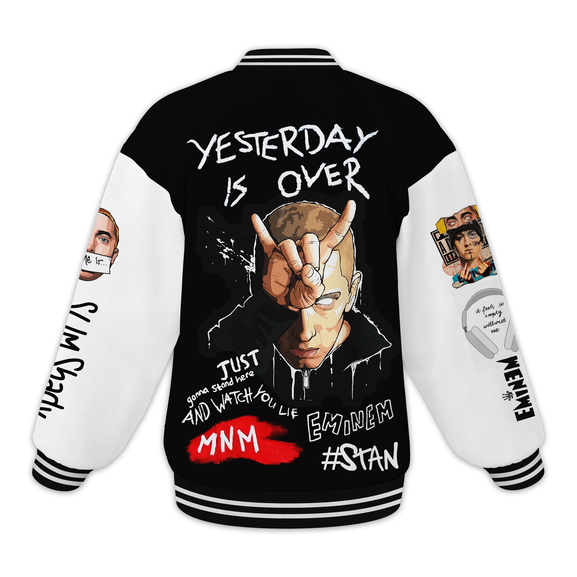 Eminem New Bomber Baseball Jacket For Fan - Image 3