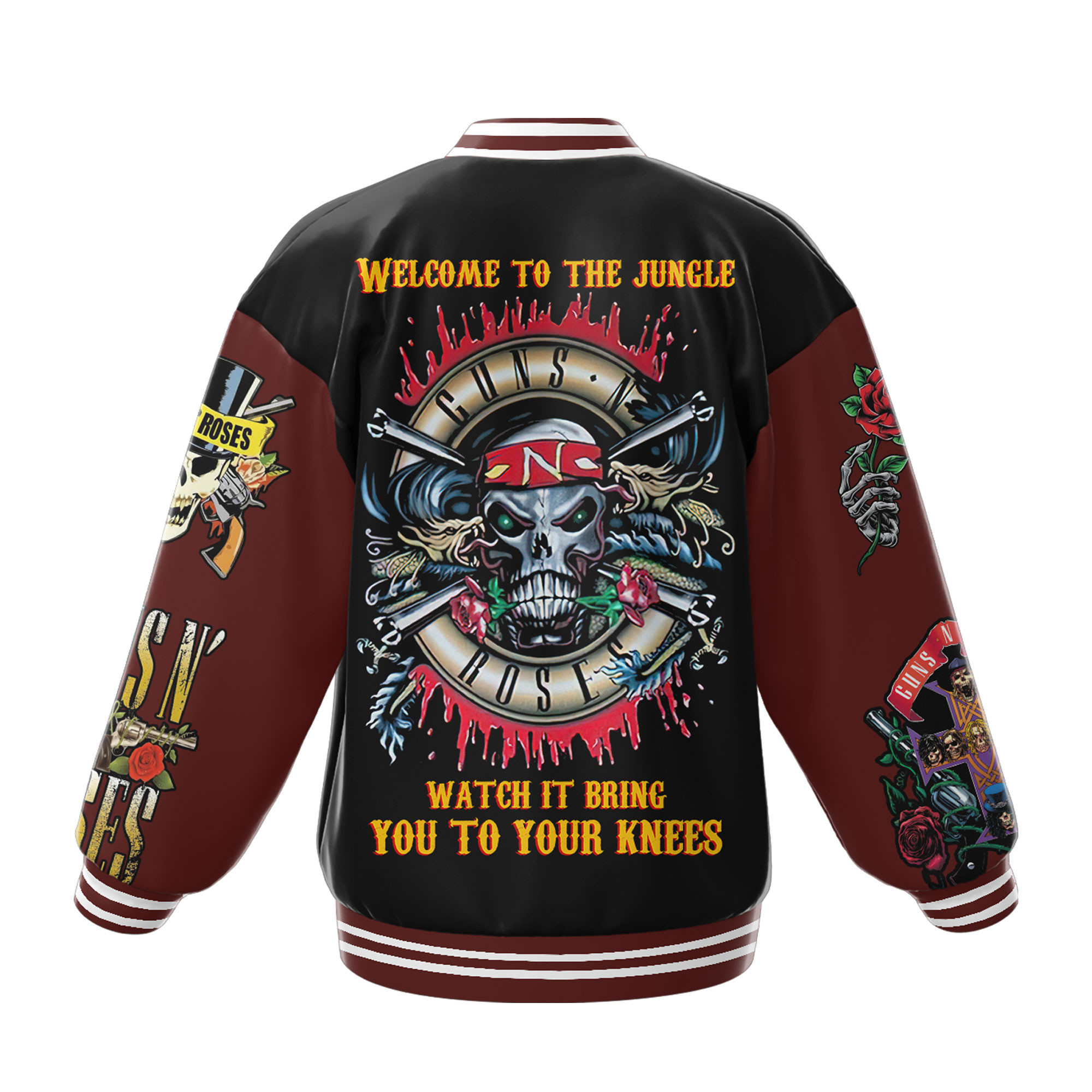Guns N Roses New Bomber Baseball Jacket For Fan - Image 3