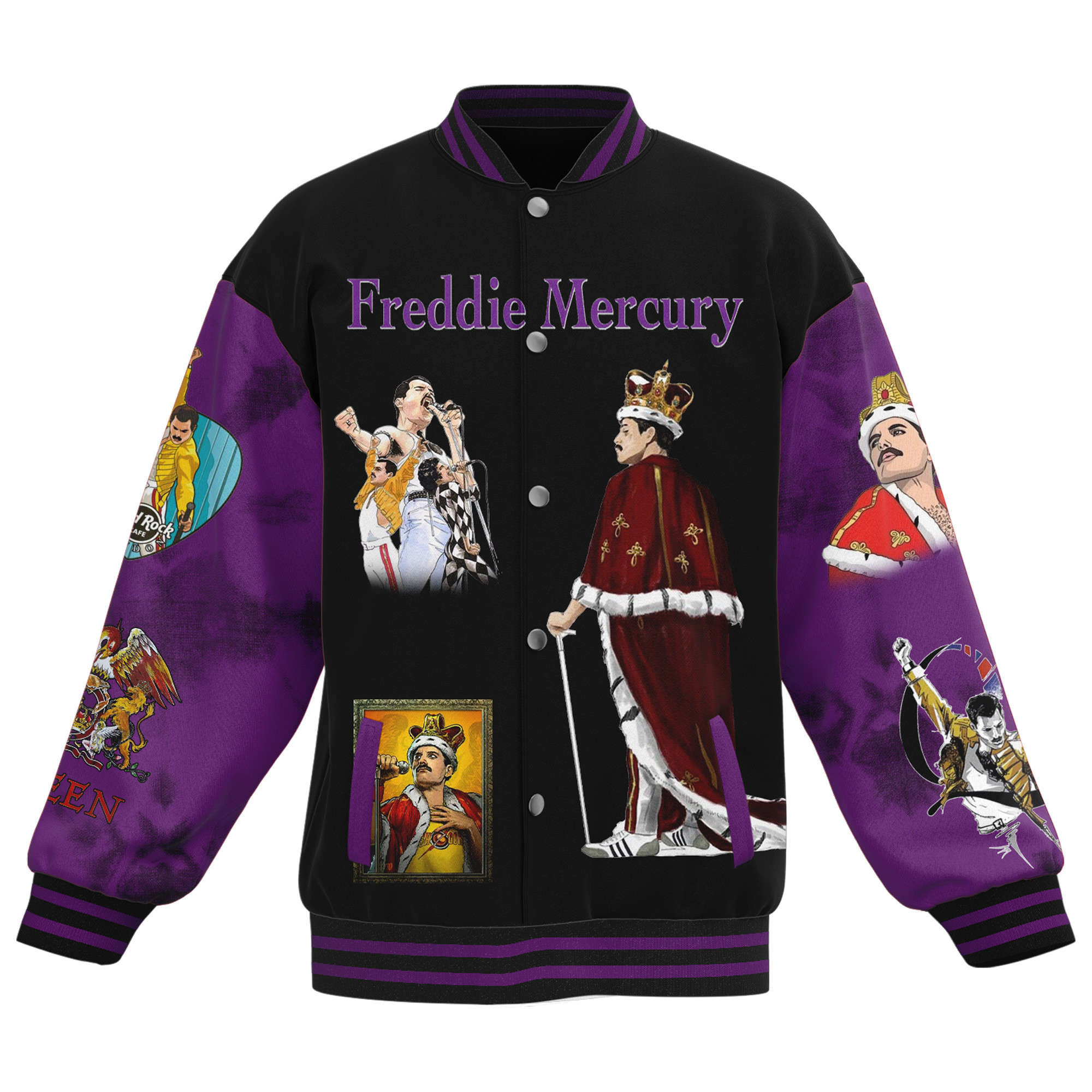Queen Freddie Mercury New Bomber Baseball Jacket For Fan - Image 3