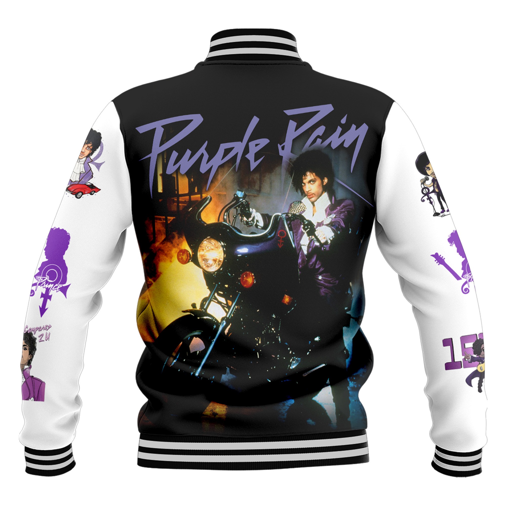 Prince New Bomber Baseball Jacket For Fan - Image 3