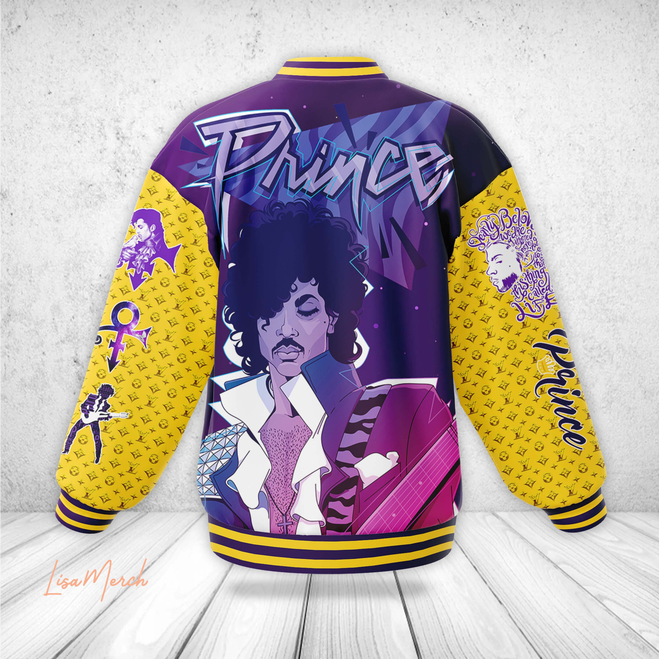 Prince New Bomber Baseball Jacket For Fan - Image 3