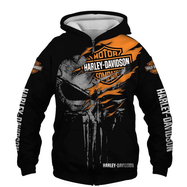 Harley Davidson Custom Name Apparels Full Printing Clothing, Shirt, Hoodie, Zip Hoodie, Down Jacket, Short, Jogger, Bomber Jacket Apparel - Image 6