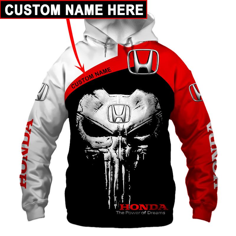 Honda T-Shirt Hoodie Apparel 3D  Full Printing Clothing, Shirt, Hoodie, Zip Hoodie, Down Jacket, Short, Jogger, Bomber Jacket Apparel - Image 3