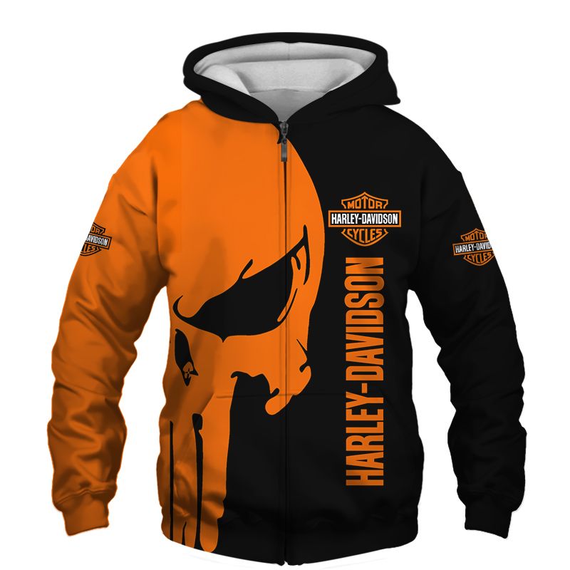 Harley-Davidson Custom Name T-Shirt Hoodie Apparel 3D  Full Printing Clothing, Shirt, Hoodie, Zip Hoodie, Down Jacket, Short, Jogger, Bomber Jacket Apparel - Image 4