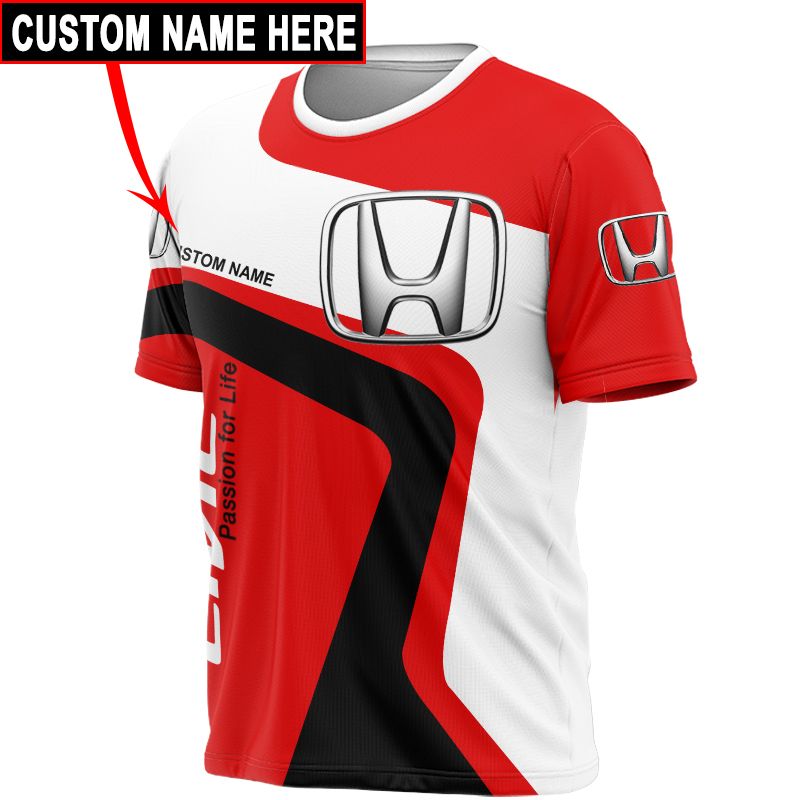 Honda T-Shirt Hoodie Apparel 3D  Full Printing Clothing, Shirt, Hoodie, Zip Hoodie, Down Jacket, Short, Jogger, Bomber Jacket Apparel - Image 11