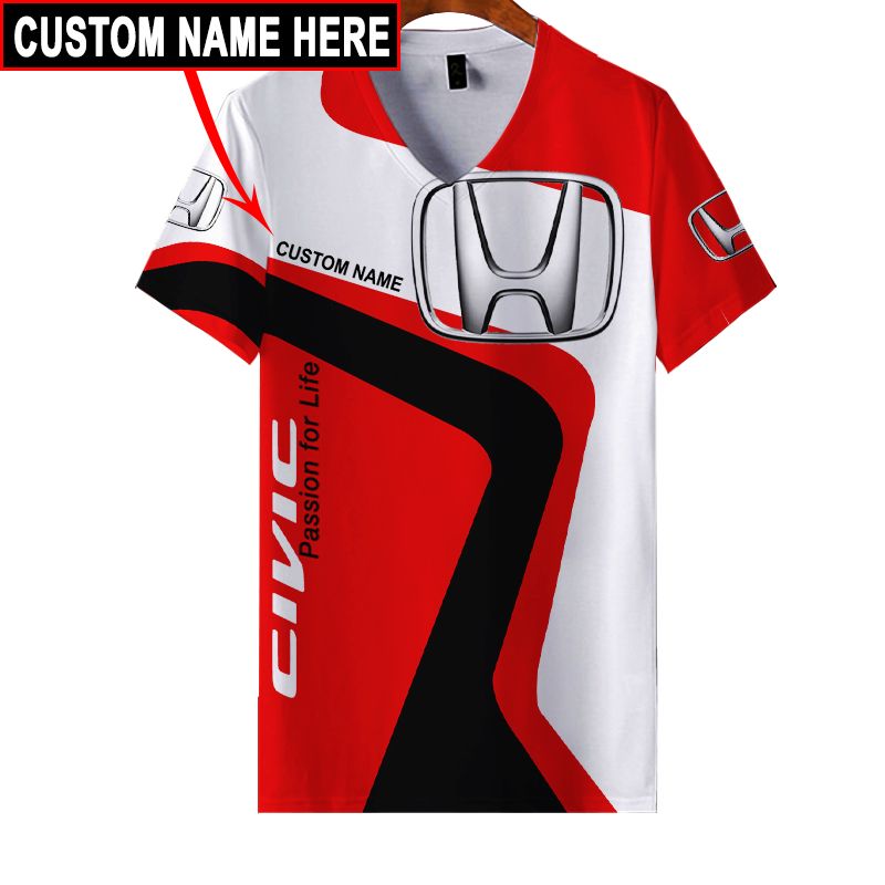Honda T-Shirt Hoodie Apparel 3D  Full Printing Clothing, Shirt, Hoodie, Zip Hoodie, Down Jacket, Short, Jogger, Bomber Jacket Apparel - Image 12