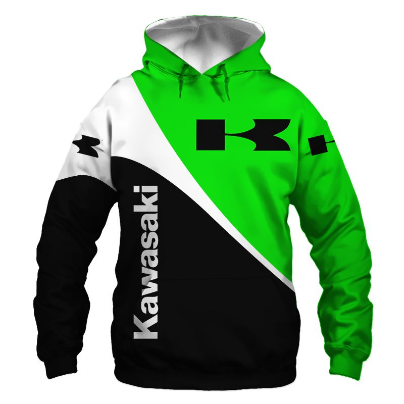 Kawasaki T-Shirt Hoodie Apparel 3D  Full Printing Clothing, Shirt, Hoodie, Zip Hoodie, Down Jacket, Short, Jogger, Bomber Jacket Apparel - Image 3