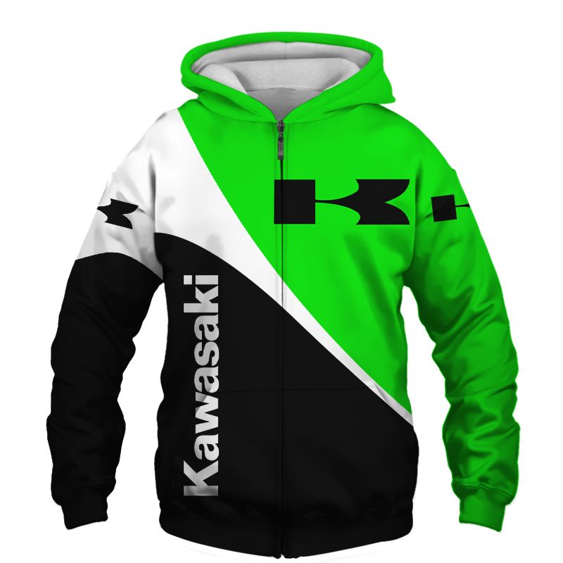 Kawasaki T-Shirt Hoodie Apparel 3D  Full Printing Clothing, Shirt, Hoodie, Zip Hoodie, Down Jacket, Short, Jogger, Bomber Jacket Apparel - Image 4