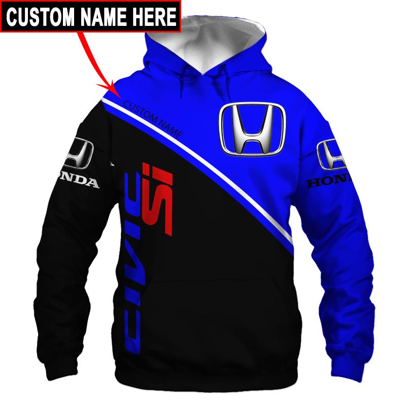 Honda T-Shirt Hoodie Apparel 3D  Full Printing Clothing, Shirt, Hoodie, Zip Hoodie, Down Jacket, Short, Jogger, Bomber Jacket Apparel - Image 3