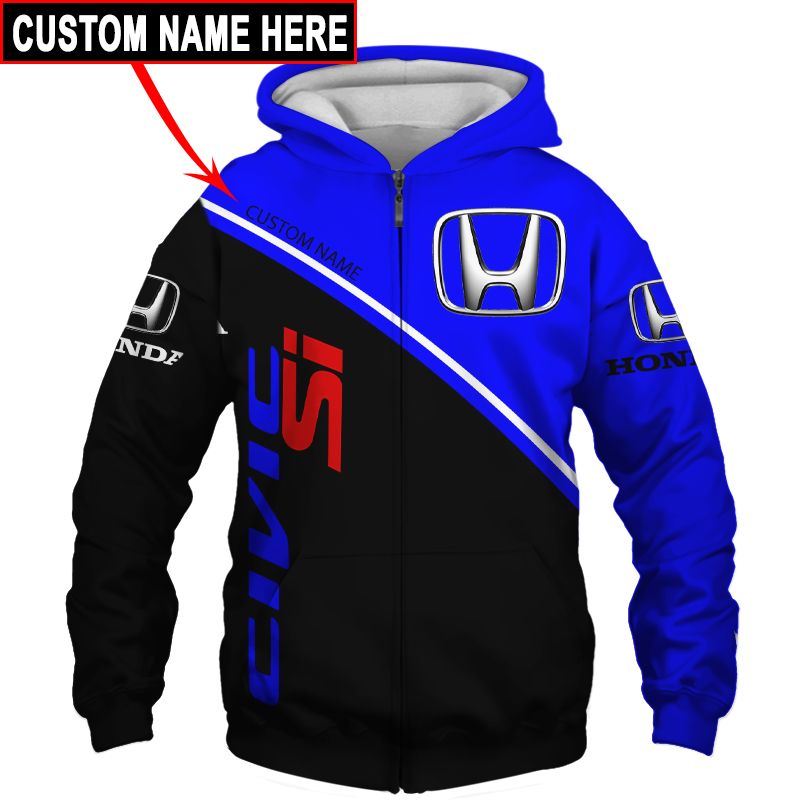 Honda T-Shirt Hoodie Apparel 3D  Full Printing Clothing, Shirt, Hoodie, Zip Hoodie, Down Jacket, Short, Jogger, Bomber Jacket Apparel - Image 4