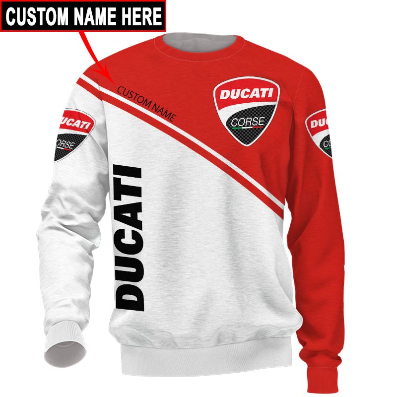 Ducati T-Shirt Hoodie Apparel 3D  Full Printing Clothing, Shirt, Hoodie, Zip Hoodie, Down Jacket, Short, Jogger, Bomber Jacket Apparel - Image 5
