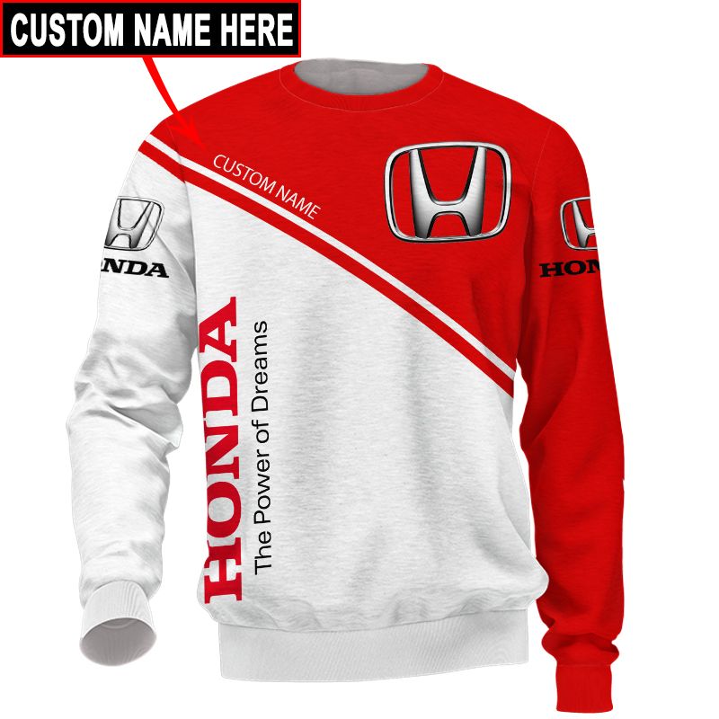 Honda T-Shirt Hoodie Apparel 3D  Full Printing Clothing, Shirt, Hoodie, Zip Hoodie, Down Jacket, Short, Jogger, Bomber Jacket Apparel - Image 5