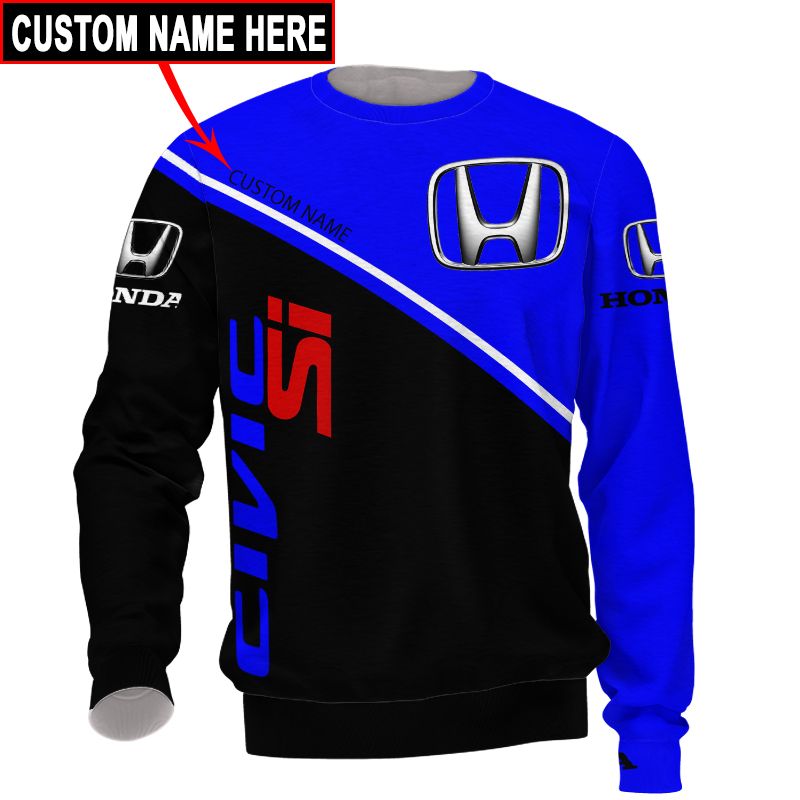 Honda T-Shirt Hoodie Apparel 3D  Full Printing Clothing, Shirt, Hoodie, Zip Hoodie, Down Jacket, Short, Jogger, Bomber Jacket Apparel - Image 5
