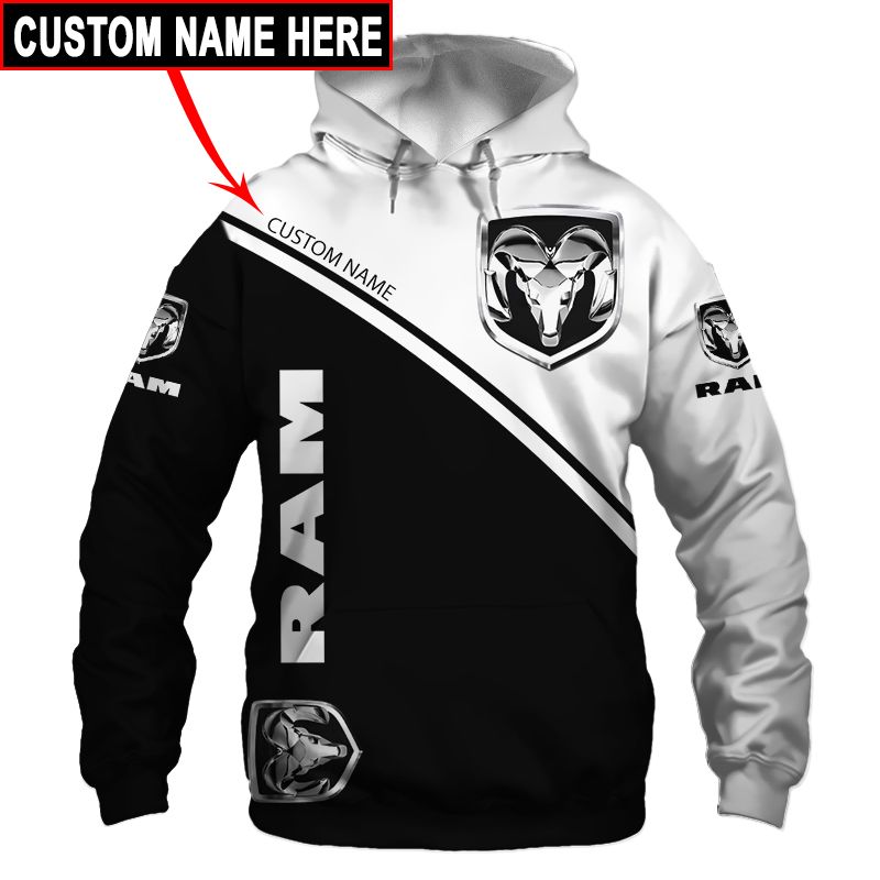 Ram T-Shirt Hoodie Apparel 3D  Full Printing Clothing, Shirt, Hoodie, Zip Hoodie, Down Jacket, Short, Jogger, Bomber Jacket Apparel - Image 3