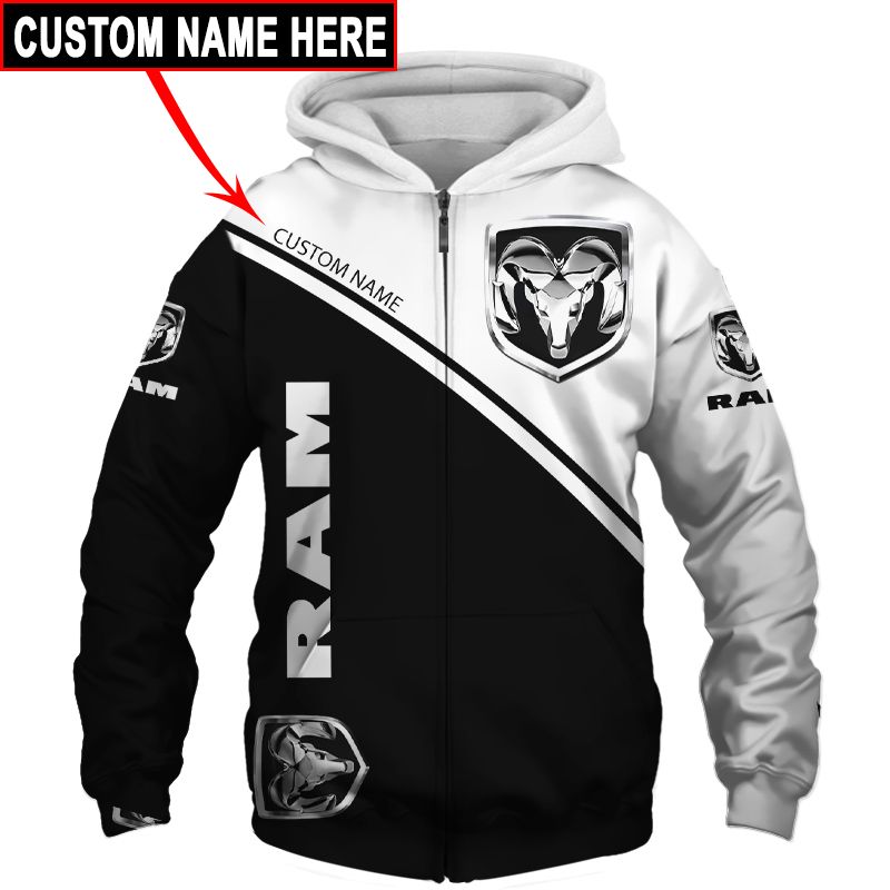 Ram T-Shirt Hoodie Apparel 3D  Full Printing Clothing, Shirt, Hoodie, Zip Hoodie, Down Jacket, Short, Jogger, Bomber Jacket Apparel - Image 4