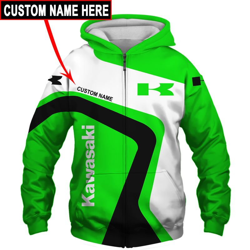 Kawasaki T-Shirt Hoodie Apparel 3D  Full Printing Clothing, Shirt, Hoodie, Zip Hoodie, Down Jacket, Short, Jogger, Bomber Jacket Apparel - Image 4