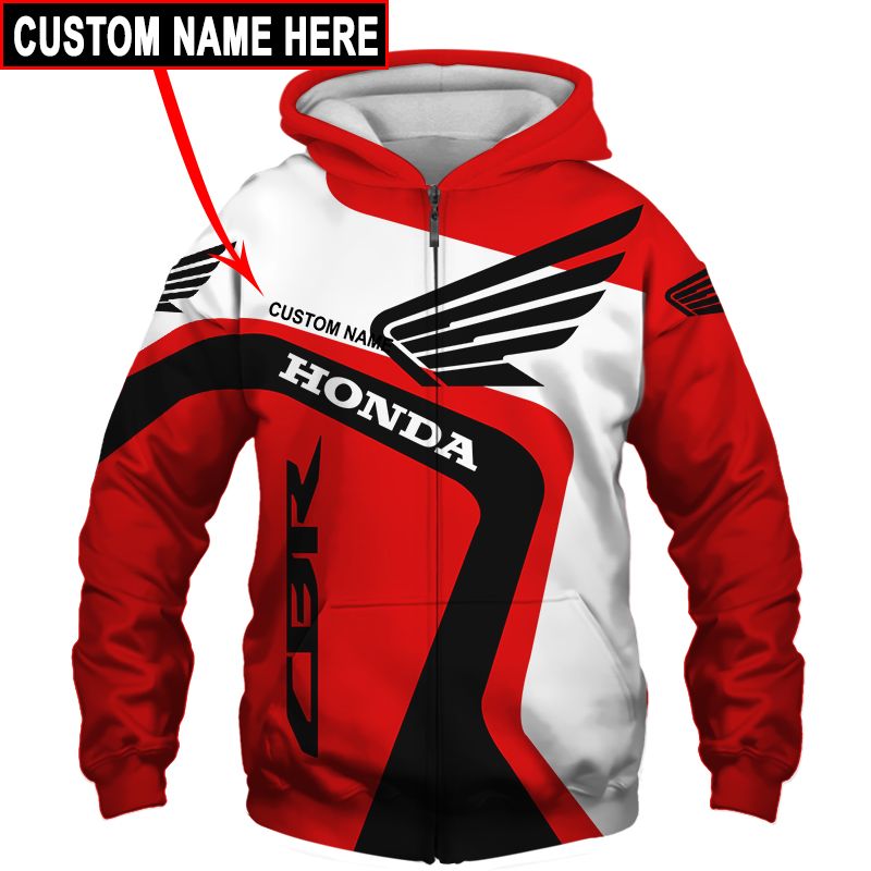 Honda T-Shirt Hoodie Apparel 3D  Full Printing Clothing, Shirt, Hoodie, Zip Hoodie, Down Jacket, Short, Jogger, Bomber Jacket Apparel - Image 4