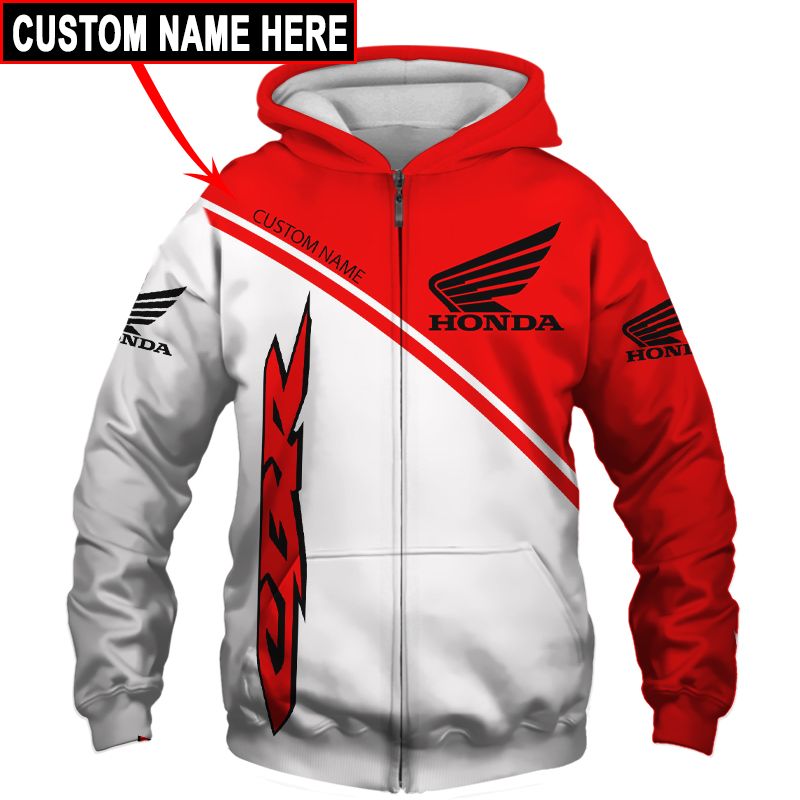 Honda T-Shirt Hoodie Apparel 3D  Full Printing Clothing, Shirt, Hoodie, Zip Hoodie, Down Jacket, Short, Jogger, Bomber Jacket Apparel - Image 4