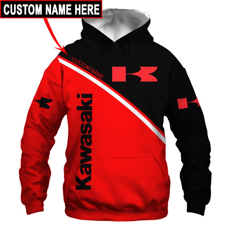 Kawasaki T-Shirt Hoodie Apparel 3D  Full Printing Clothing, Shirt, Hoodie, Zip Hoodie, Down Jacket, Short, Jogger, Bomber Jacket Apparel - Image 3
