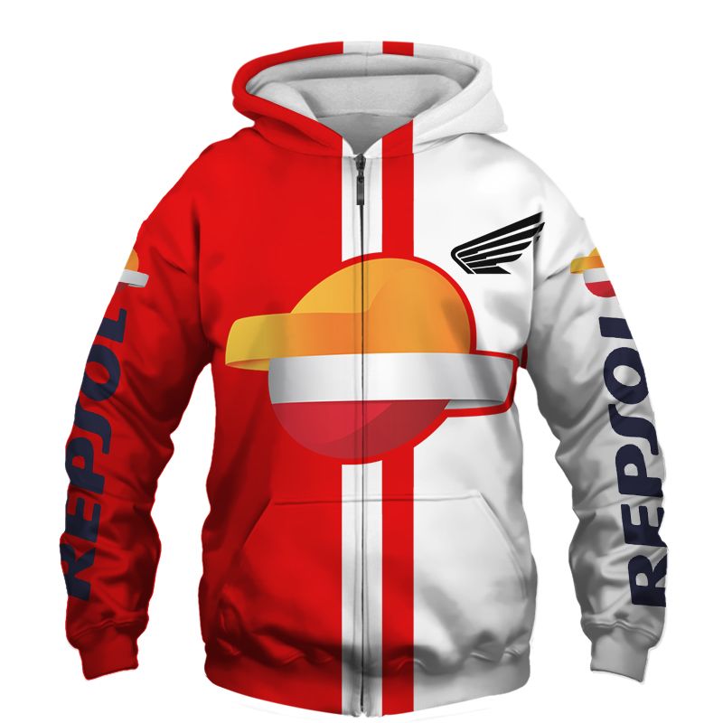 Repsol T-Shirt Hoodie Apparel 3D  Full Printing Clothing, Shirt, Hoodie, Zip Hoodie, Down Jacket, Short, Jogger, Bomber Jacket Apparel - Image 4