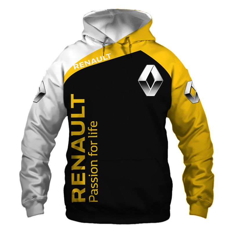 Renault T-Shirt Hoodie Apparel 3D  Full Printing Clothing, Shirt, Hoodie, Zip Hoodie, Down Jacket, Short, Jogger, Bomber Jacket Apparel - Image 3
