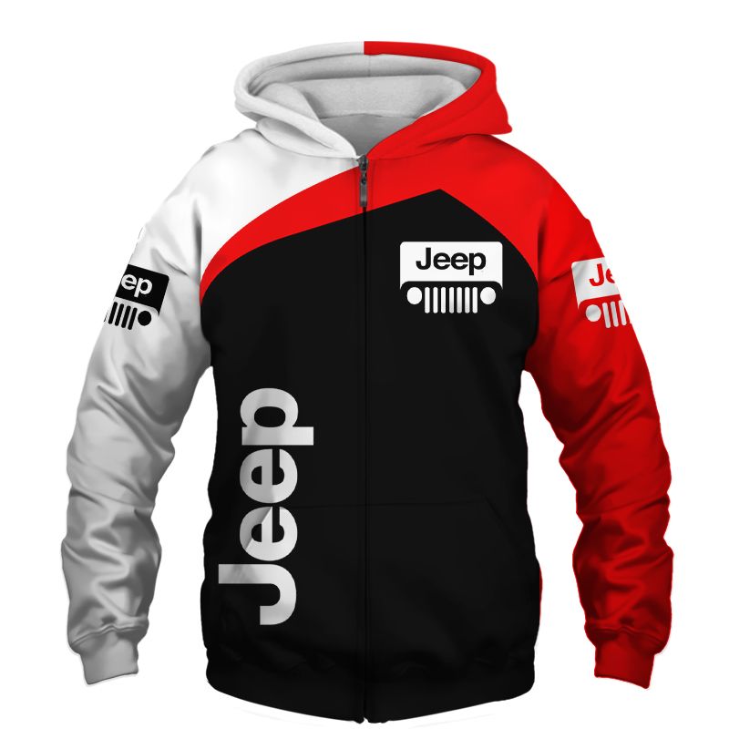 Jeep T-Shirt Hoodie Apparel 3D  Full Printing Clothing, Shirt, Hoodie, Zip Hoodie, Down Jacket, Short, Jogger, Bomber Jacket Apparel - Image 4