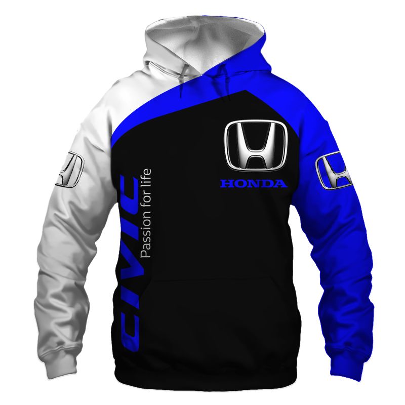 Honda T-Shirt Hoodie Apparel 3D  Full Printing Clothing, Shirt, Hoodie, Zip Hoodie, Down Jacket, Short, Jogger, Bomber Jacket Apparel - Image 3