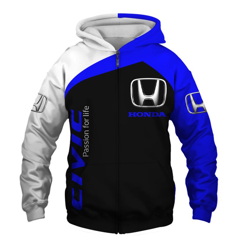 Honda T-Shirt Hoodie Apparel 3D  Full Printing Clothing, Shirt, Hoodie, Zip Hoodie, Down Jacket, Short, Jogger, Bomber Jacket Apparel - Image 4