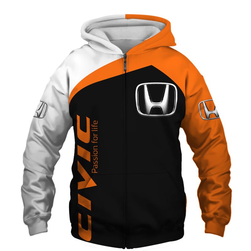 Honda Civic T-Shirt Hoodie Apparel 3D  Full Printing Clothing, Shirt, Hoodie, Zip Hoodie, Down Jacket, Short, Jogger, Bomber Jacket Apparel - Image 4