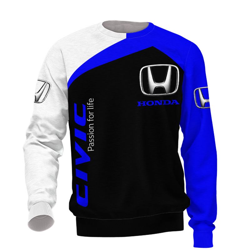 Honda T-Shirt Hoodie Apparel 3D  Full Printing Clothing, Shirt, Hoodie, Zip Hoodie, Down Jacket, Short, Jogger, Bomber Jacket Apparel - Image 5