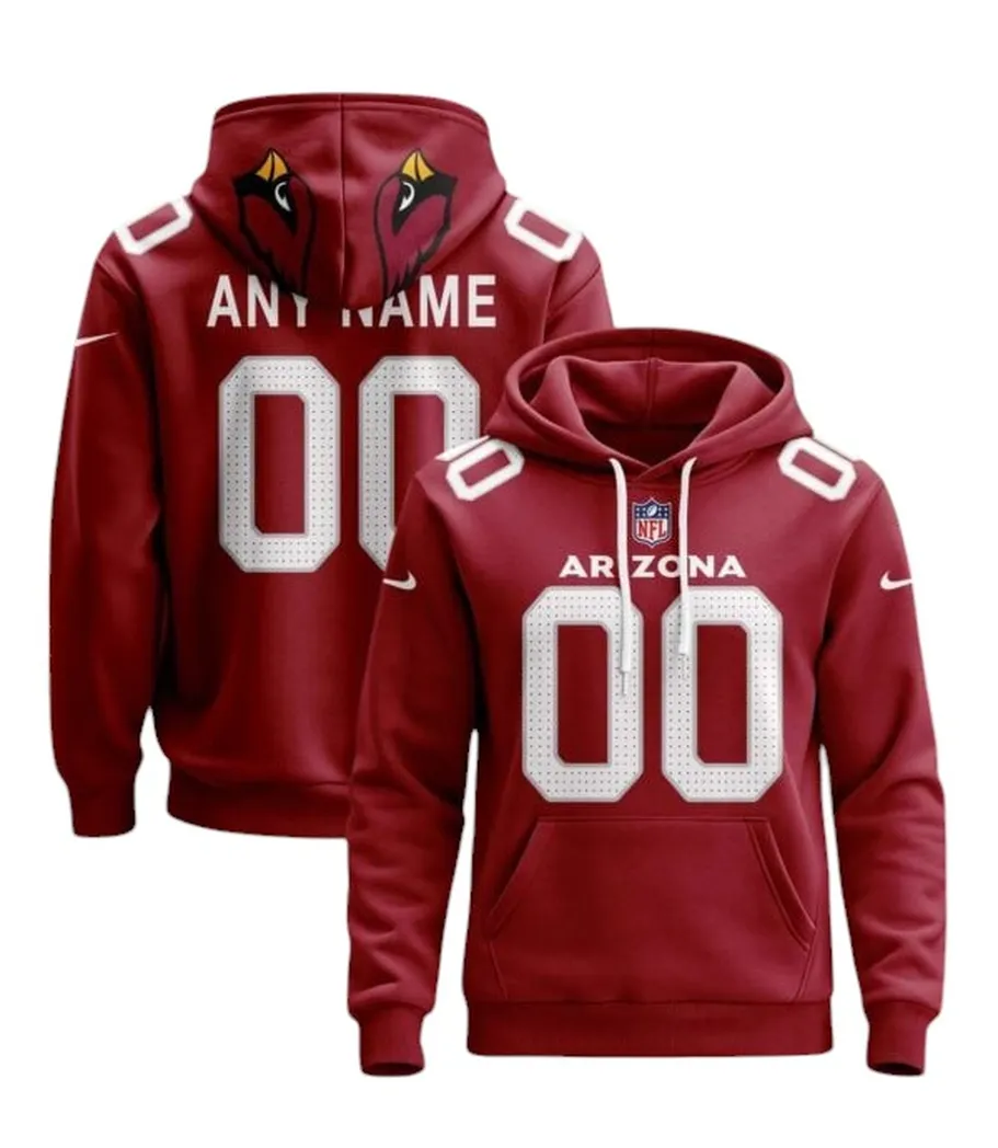 Arizona Cardinals NFL Hoodie Custom Dark RedBold Energy Hoodie