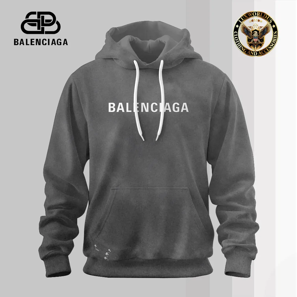 Balenciaga Gray Premium Hoodie For Men