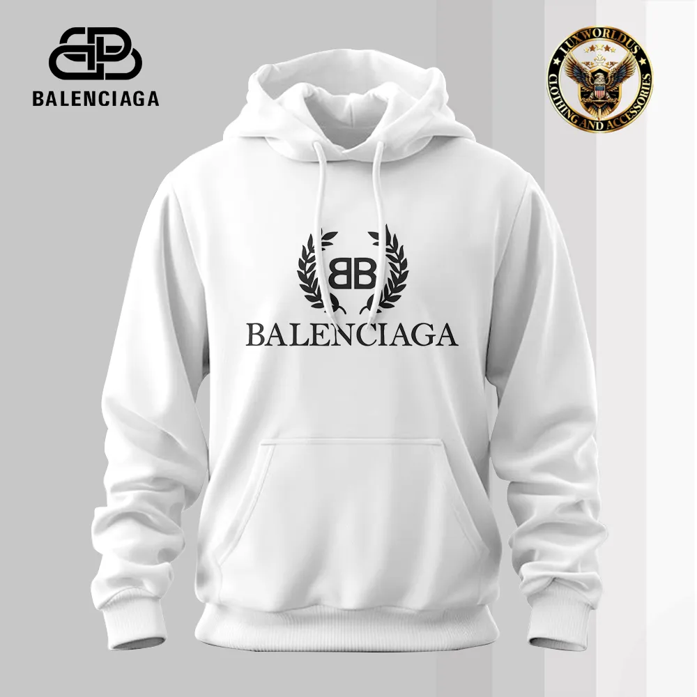 Balenciaga White 2025 Luxury Hoodie For Men Gifts