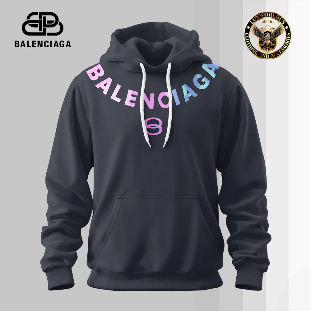 Balenciaga Navy Luxury Hoodie For Men Gifts
