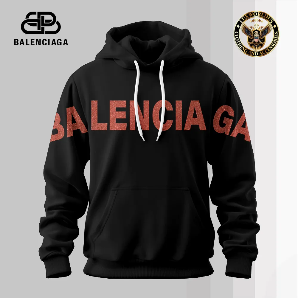 Balenciaga Black Luxury Hoodie For Women
