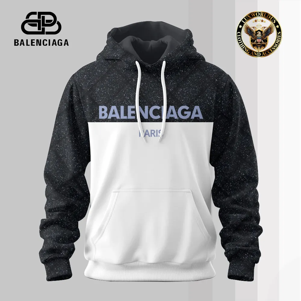 Balenciaga Ombre White Luxury Brand Hoodie For Men Women
