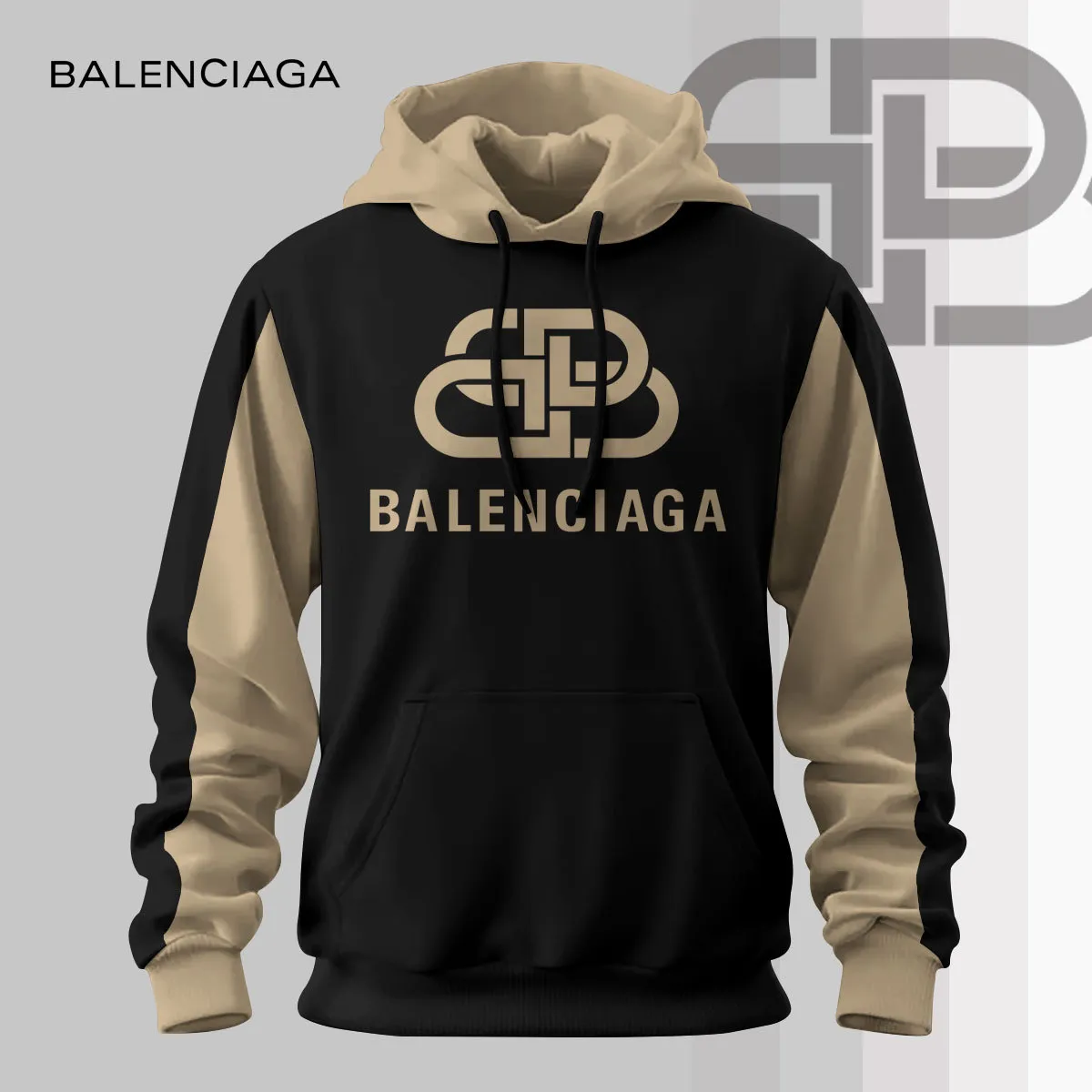 Balenciaga Black Brown Luxury Brand Hoodie For Kids And Adults