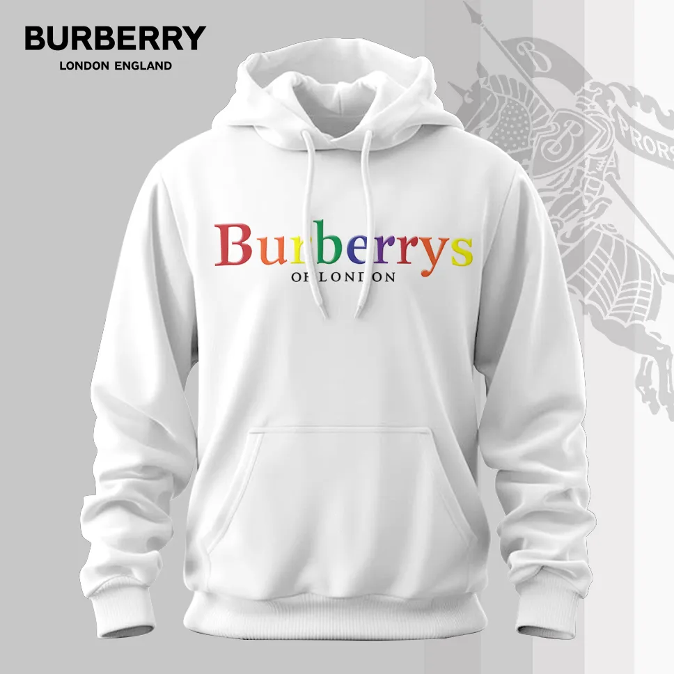Burberry Limited Edition Classic Hoodie For Men White