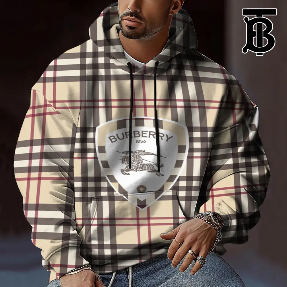 Burberry Established Limited Edition Classic Hoodie For Men