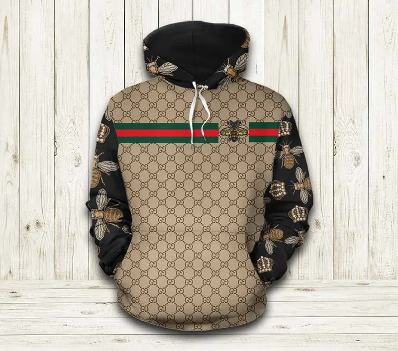 Bee X Gucci Logo Hoodie For Men And Women