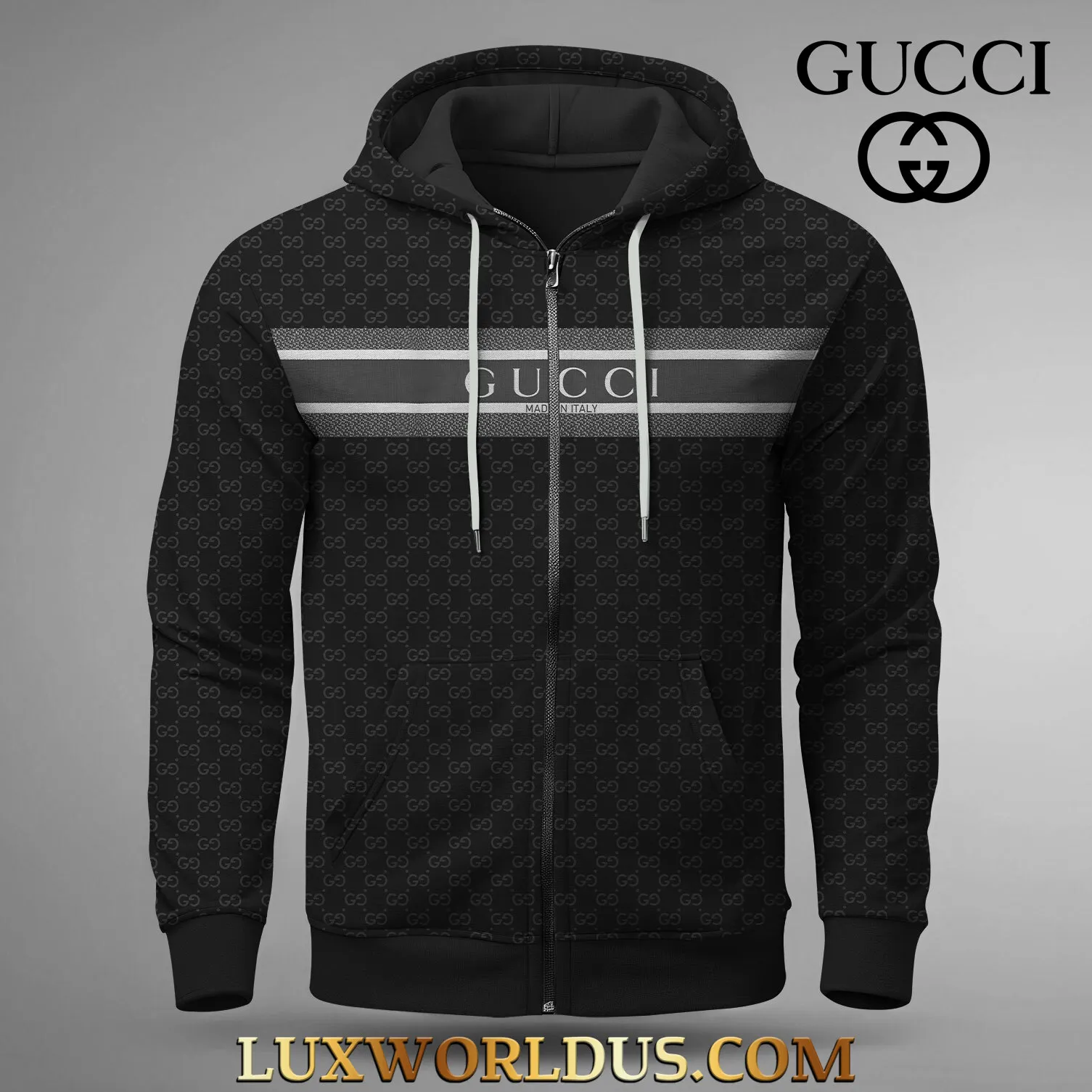GUCCI classic ZIP HOODIE For men