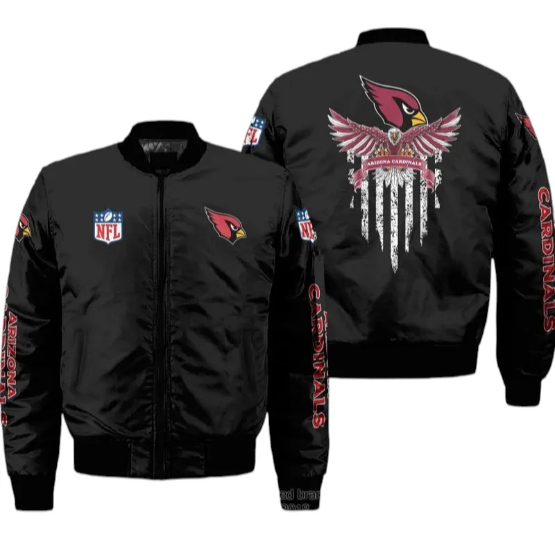 Arizona Cardinals NFL Bomber Jacket Team Bomber Jacket Custom